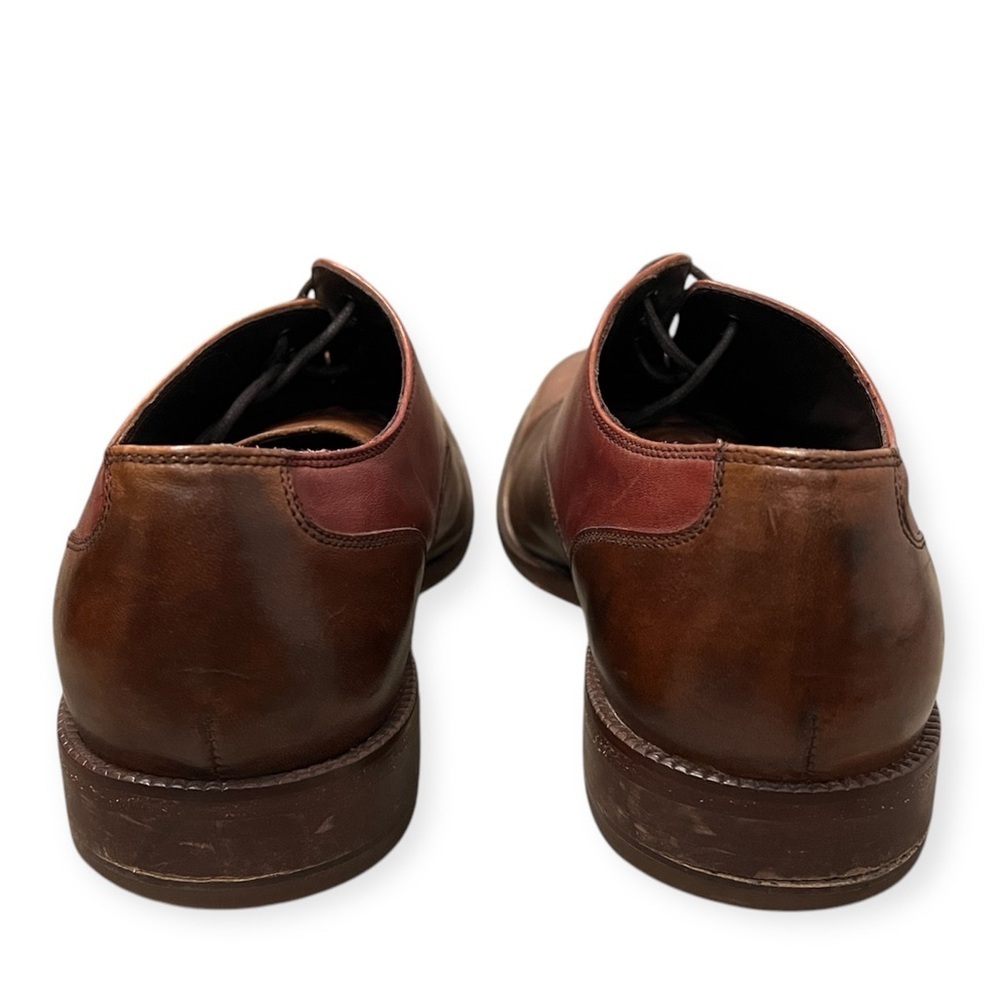 COLE HAAN Oxfords Tan-Brown-Burgundy Leather Dress Shoe- Size 10.5 - Picture 3 of 7